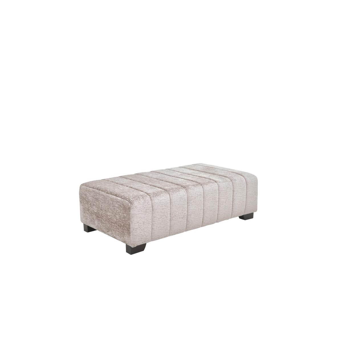Boutique Lavish Fabric Bench Stool - Natural – image 5