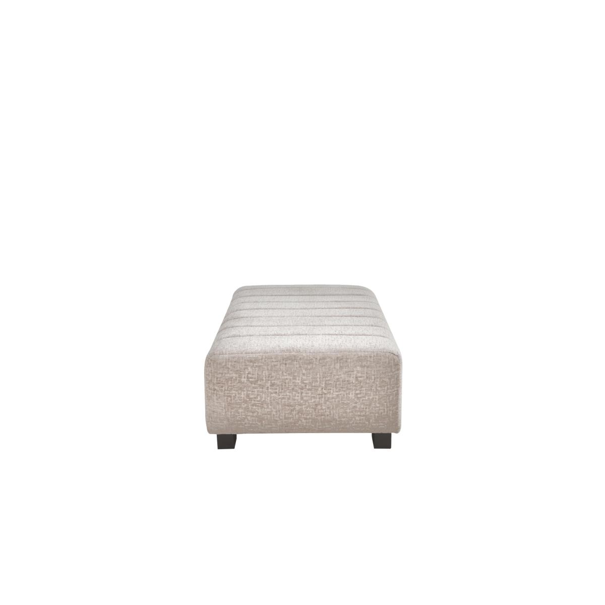 Boutique Lavish Fabric Bench Stool - Natural – image 6