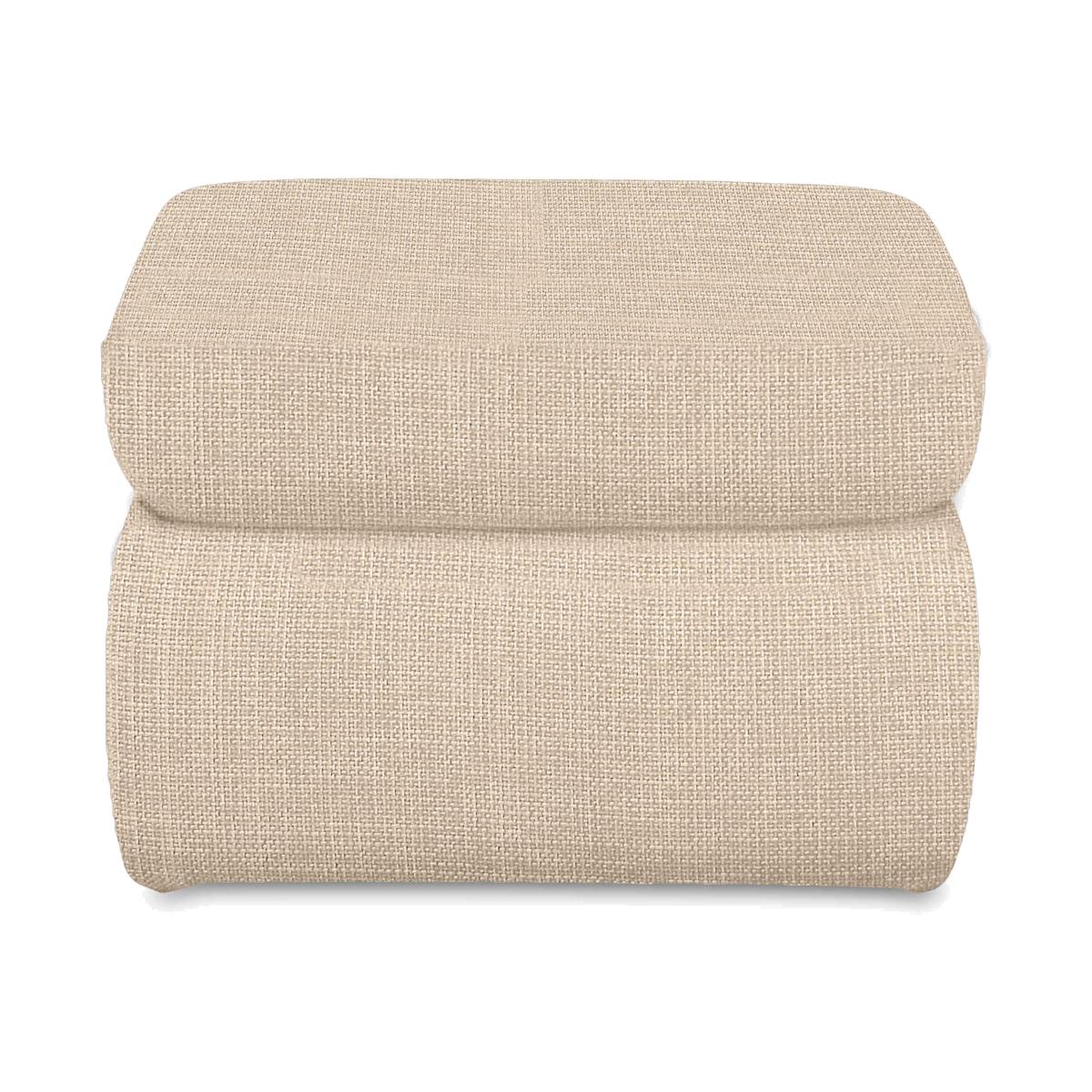Quinn Fabric Storage Footstool - Oatmeal – image 1