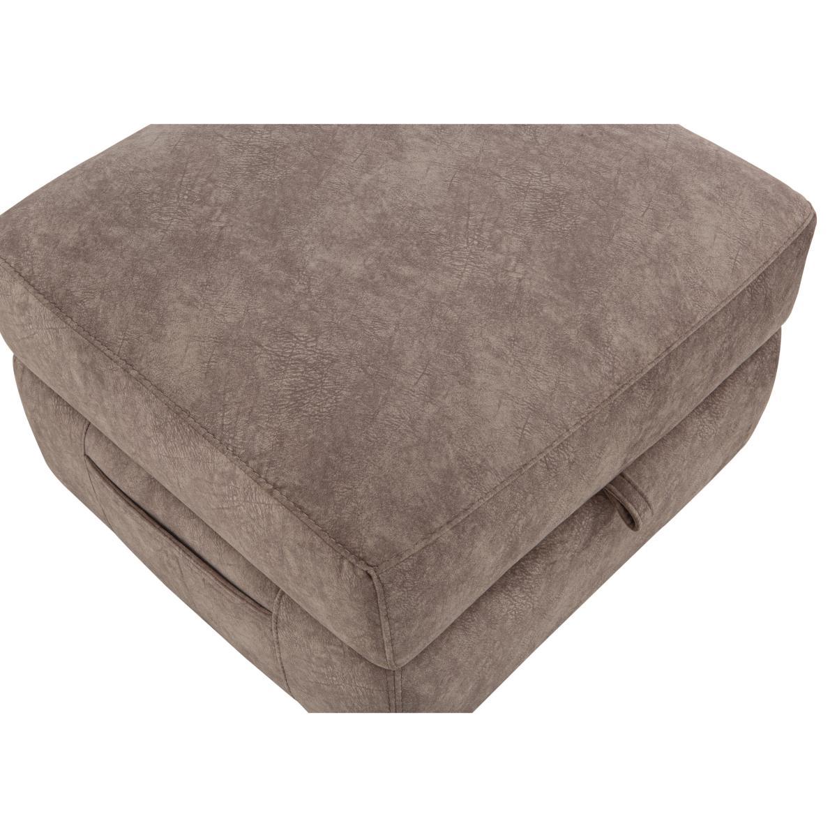 Chicago Fabric Storage Footstool- World of Leather – image 2