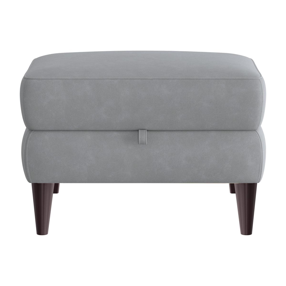 Compact Collection Klein Fabric Storage Footstool - Bluish Grey – image 1