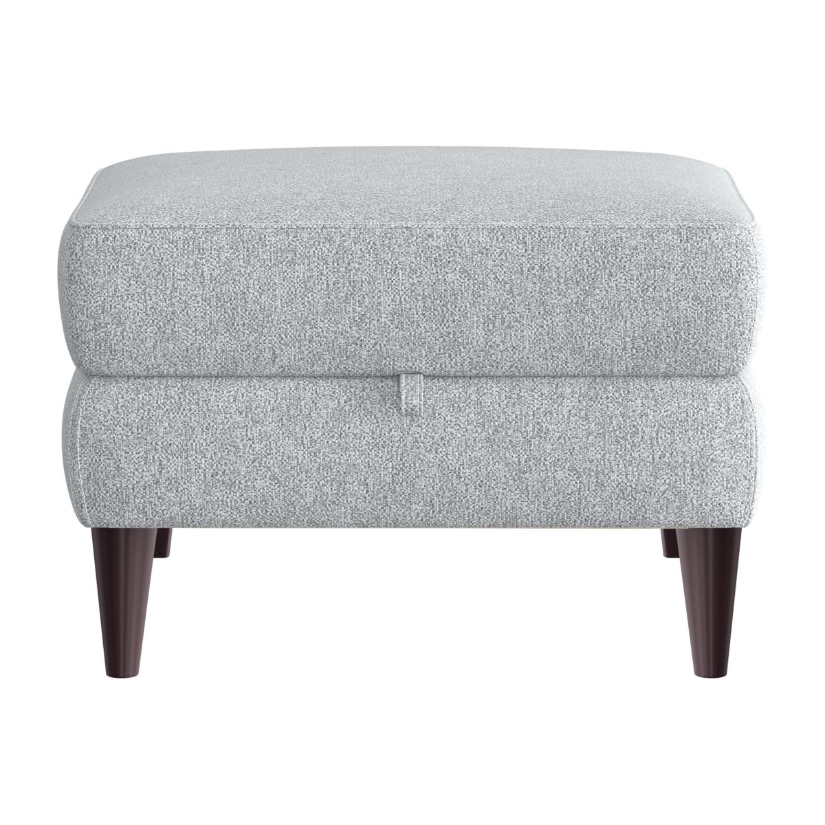Compact Collection Klein Fabric Storage Footstool - Frost – image 1