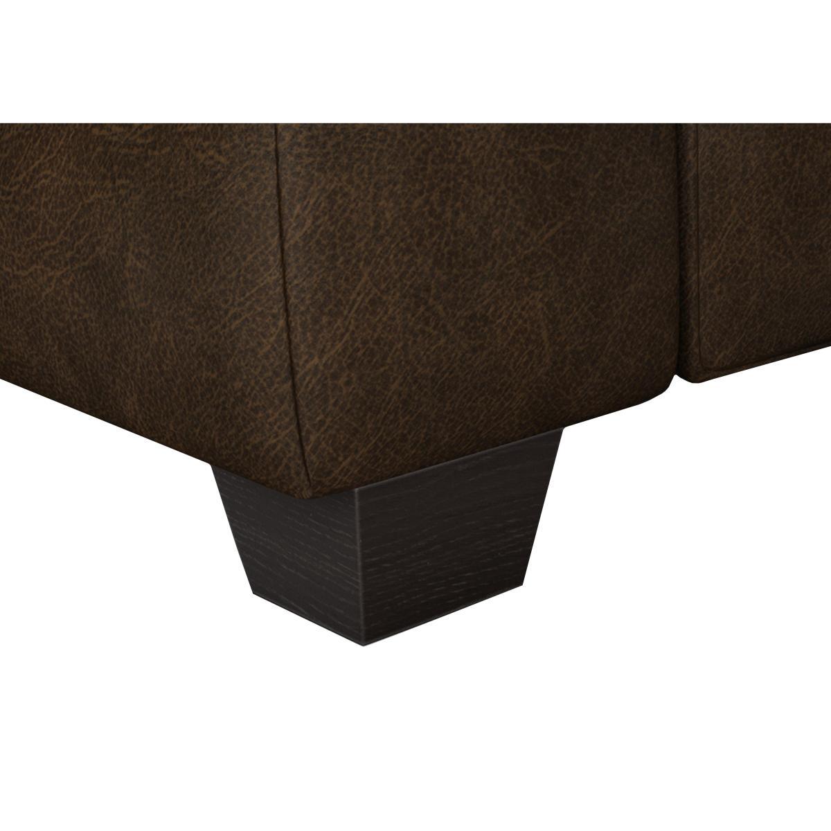The Lounge Co. - Lorrie Leather Footstool - Grey – image 2