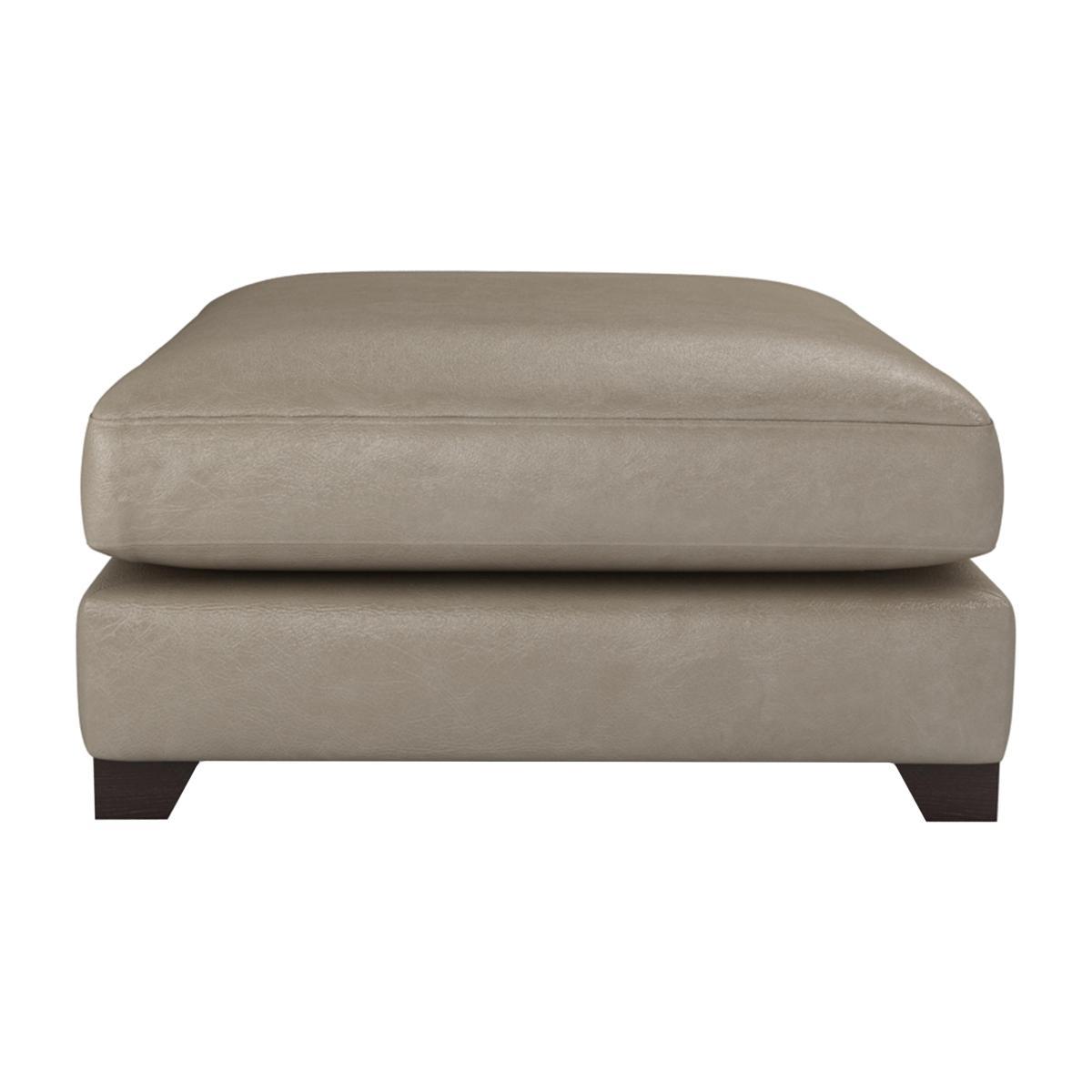 The Lounge Co. - Lorrie Leather Footstool - Grey – image 1