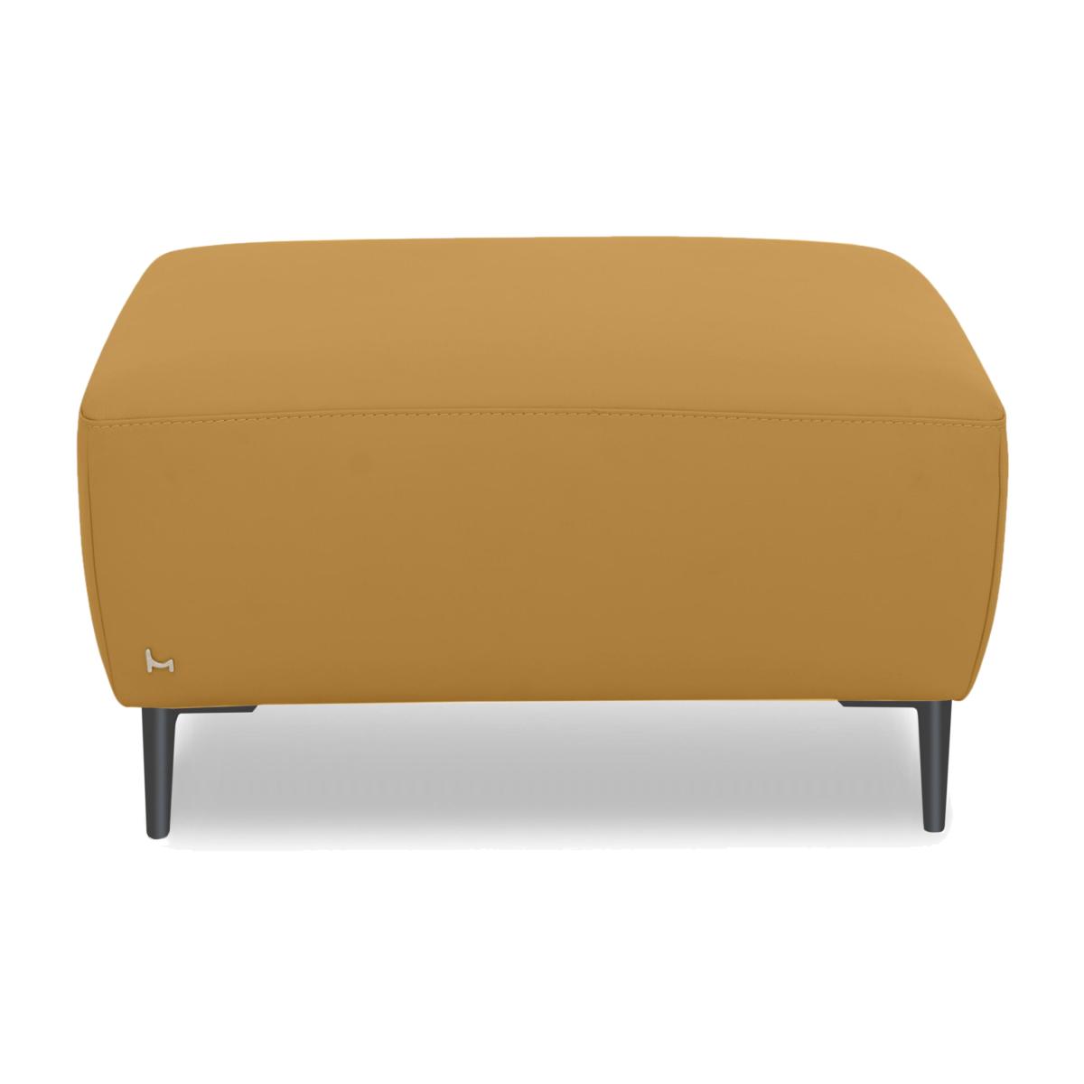 Nicoletti Italia - Milano Leather Footstool - Torello Senape – image 1