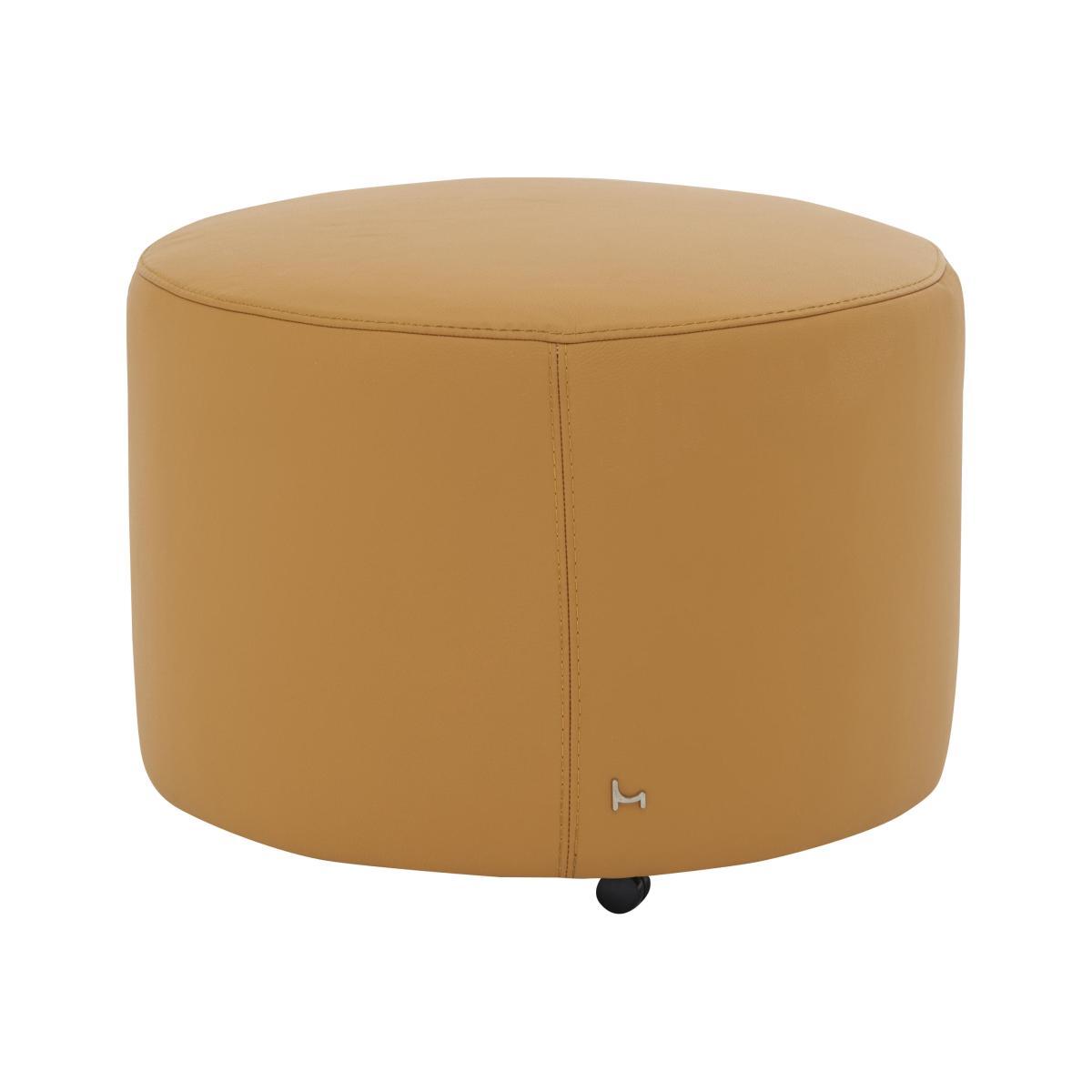 Nicoletti - World Leather Footstool - Yellow – image 1