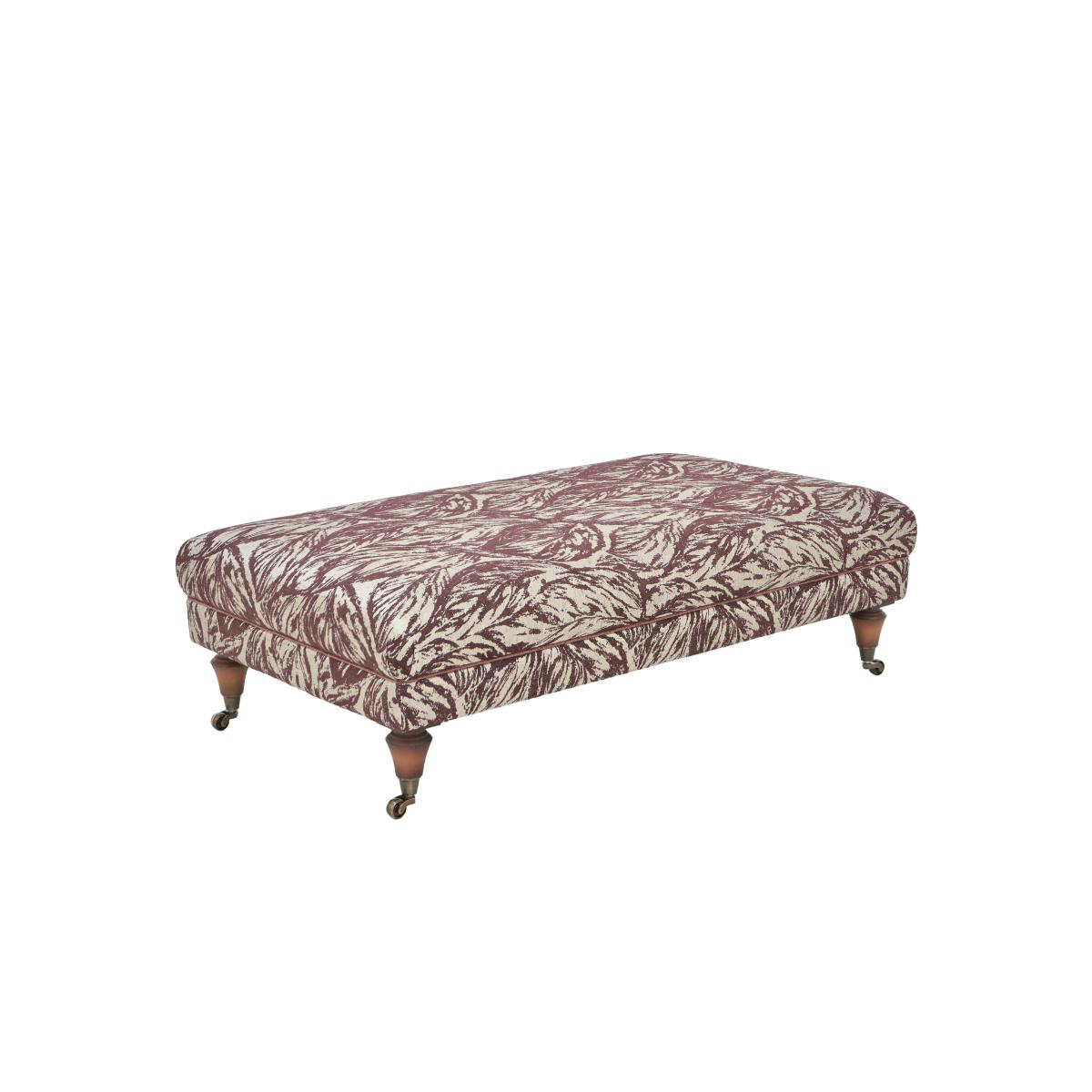 Boutique Chatterley Footstool - Bolero Spruce with Ebony Castors – image 6