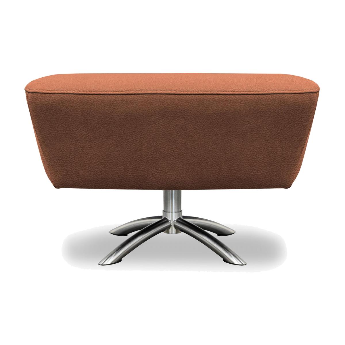 G Plan - Arlo Leather Swivel Footstool - Cambridge Conker