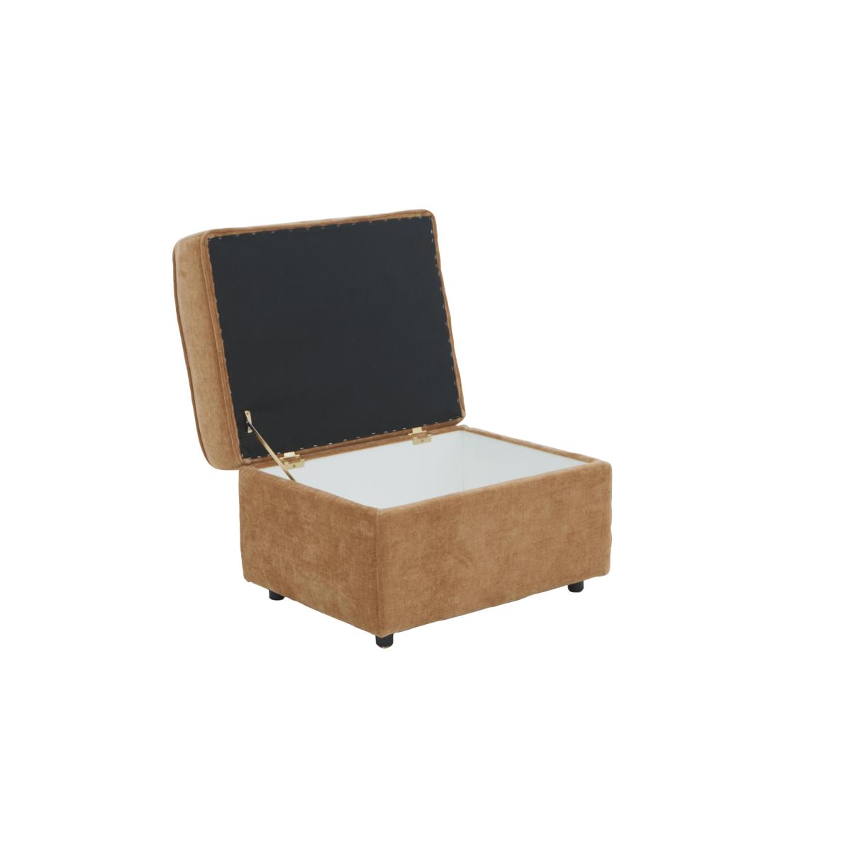 Home Fabric Storage Footstool - Brown – image 5