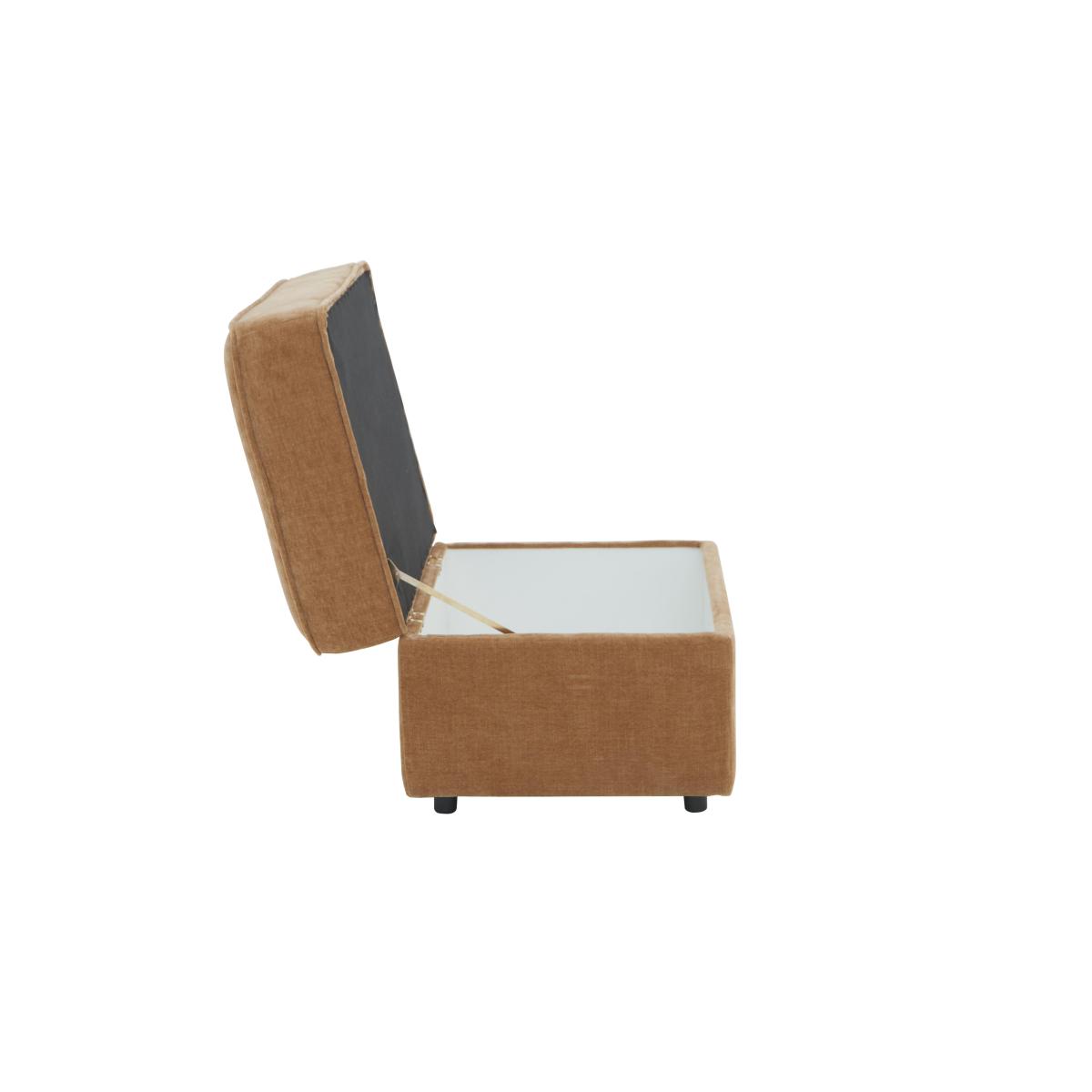 Home Fabric Storage Footstool - Brown – image 7