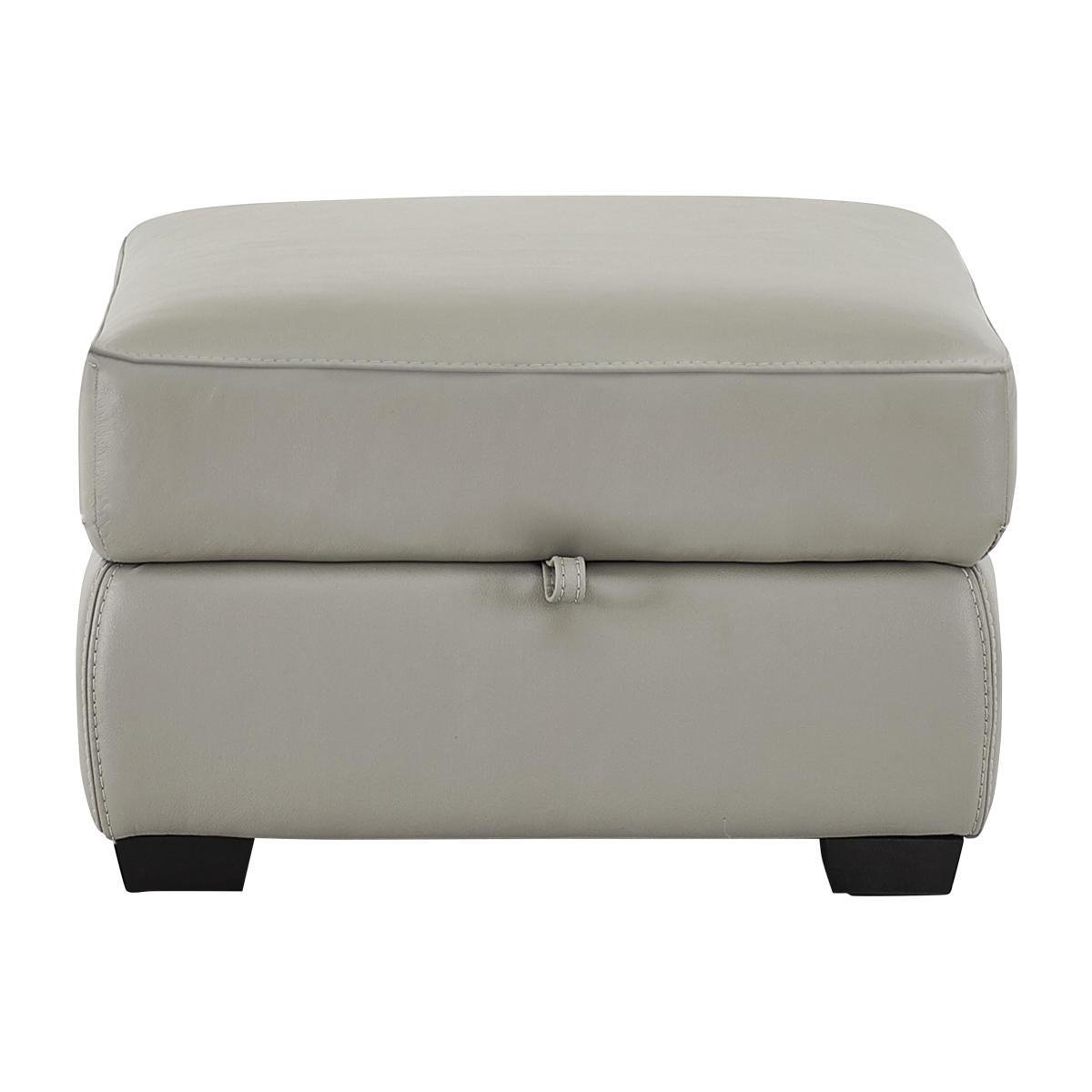 Cressida Leather Storage Footstool- World of Leather – image 1
