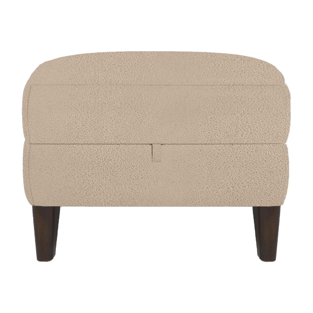 Uno Fabric Storage Footstool - Bisque – image 1