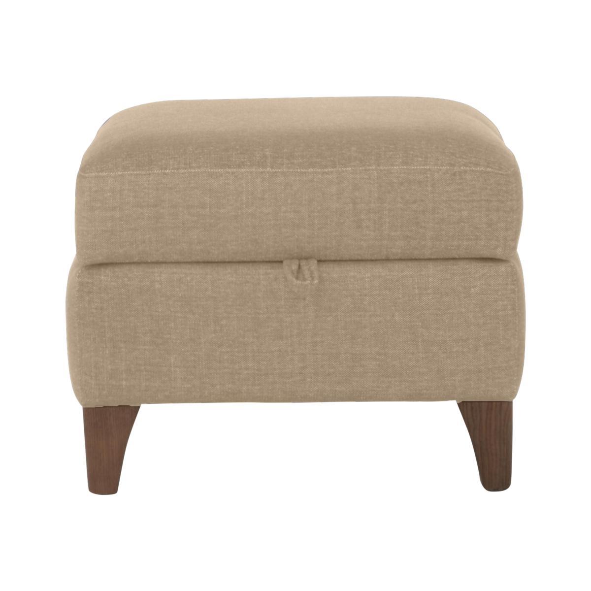 Marina Eco Fabric Storage Footstool - Beige – image 1