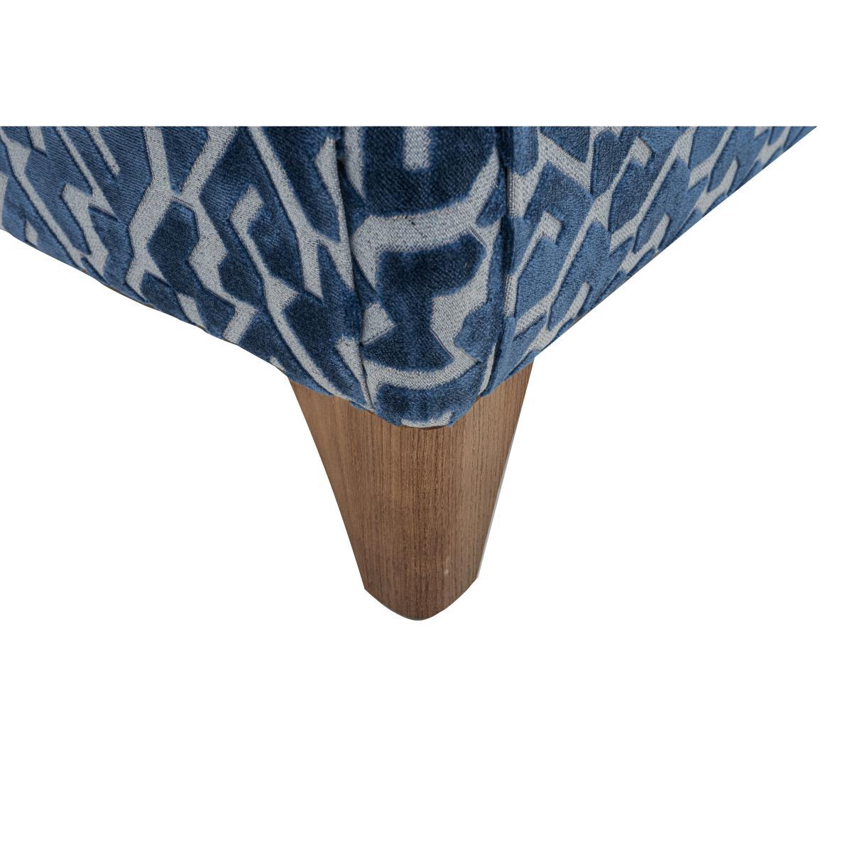 Marina Eco Fabric Designer Footstool - Blue – image 4