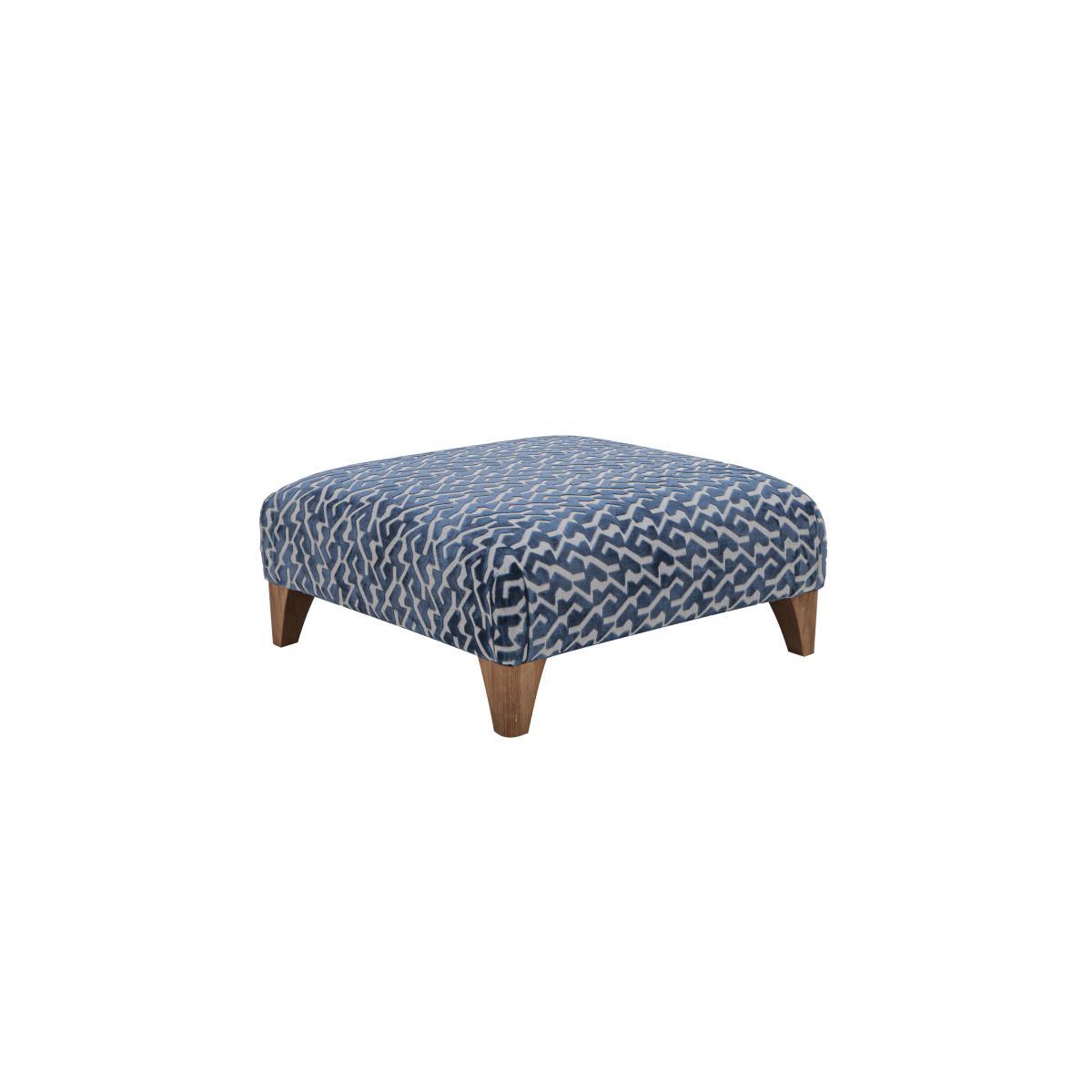 Marina Eco Fabric Designer Footstool - Blue – image 5