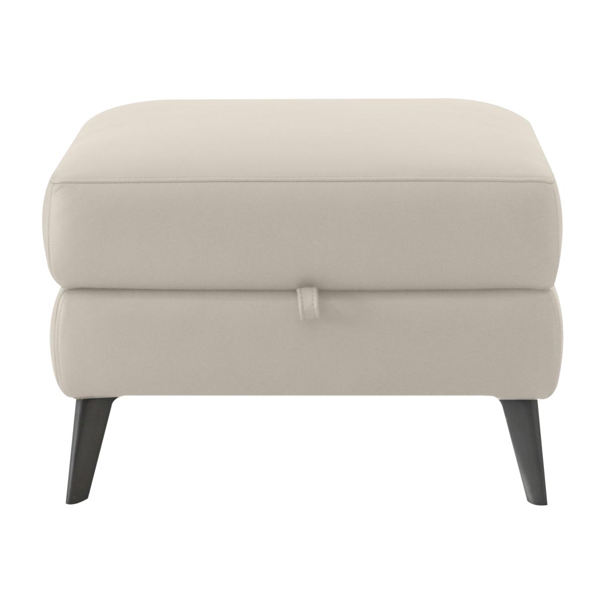 Domicil - Logan Leather Storage Footstool - NP Oatmeal – image 1