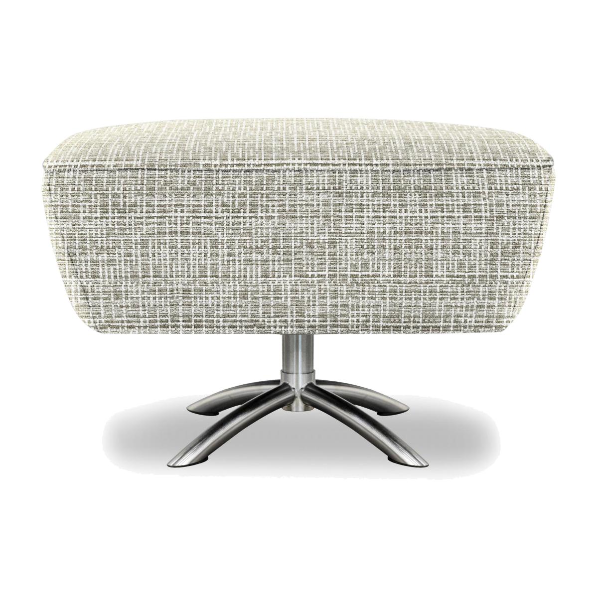 G Plan - Arlo Fabric Swivel Footstool - Waffle Smoke – image 1
