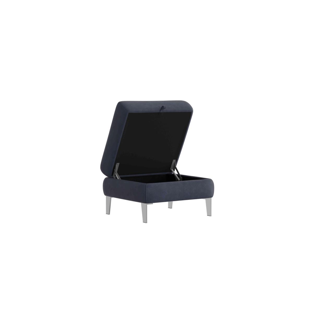 Amarilla Fabric Storage Footstool - Grey – image 3
