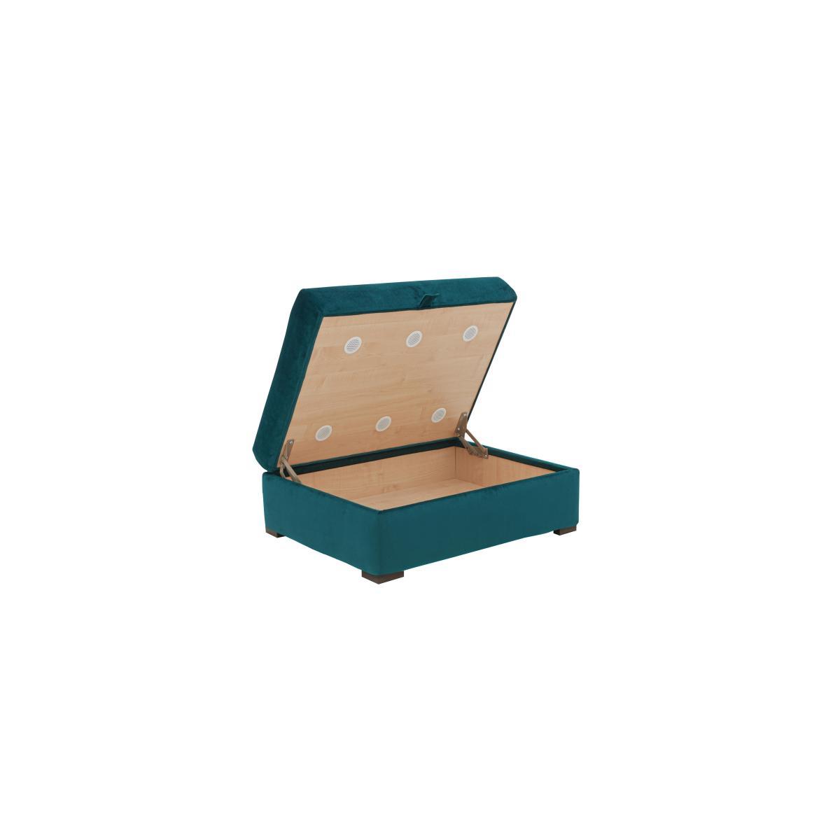 Icon Small Fabric Storage Footstool - Teal – image 3