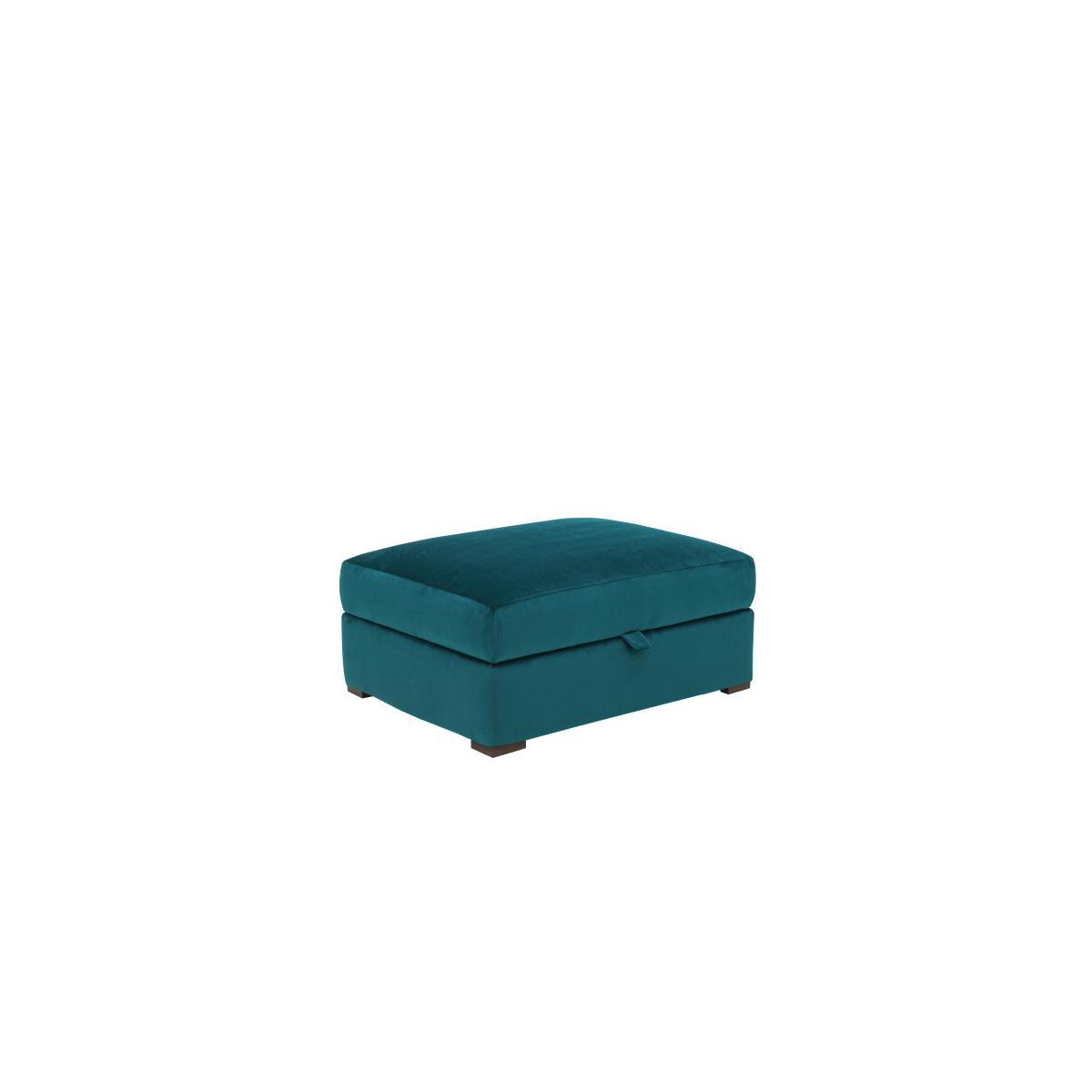 Icon Small Fabric Storage Footstool - Teal – image 5