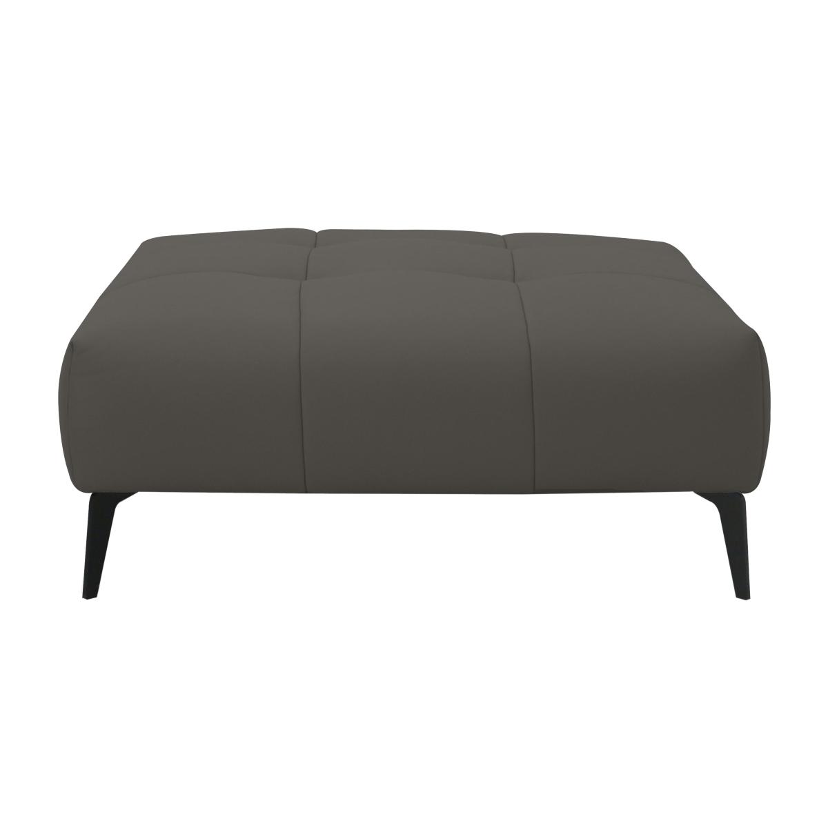 Domicil - Lawson Leather Footstool - NN Elephant Grey – image 1