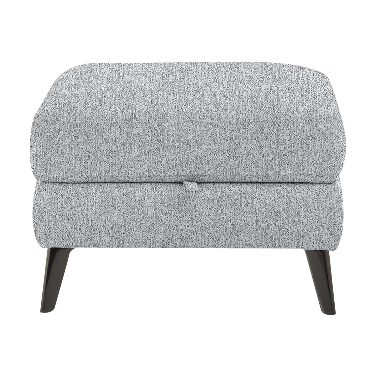 Axel Fabric Storage Footstool - Frost – image 1