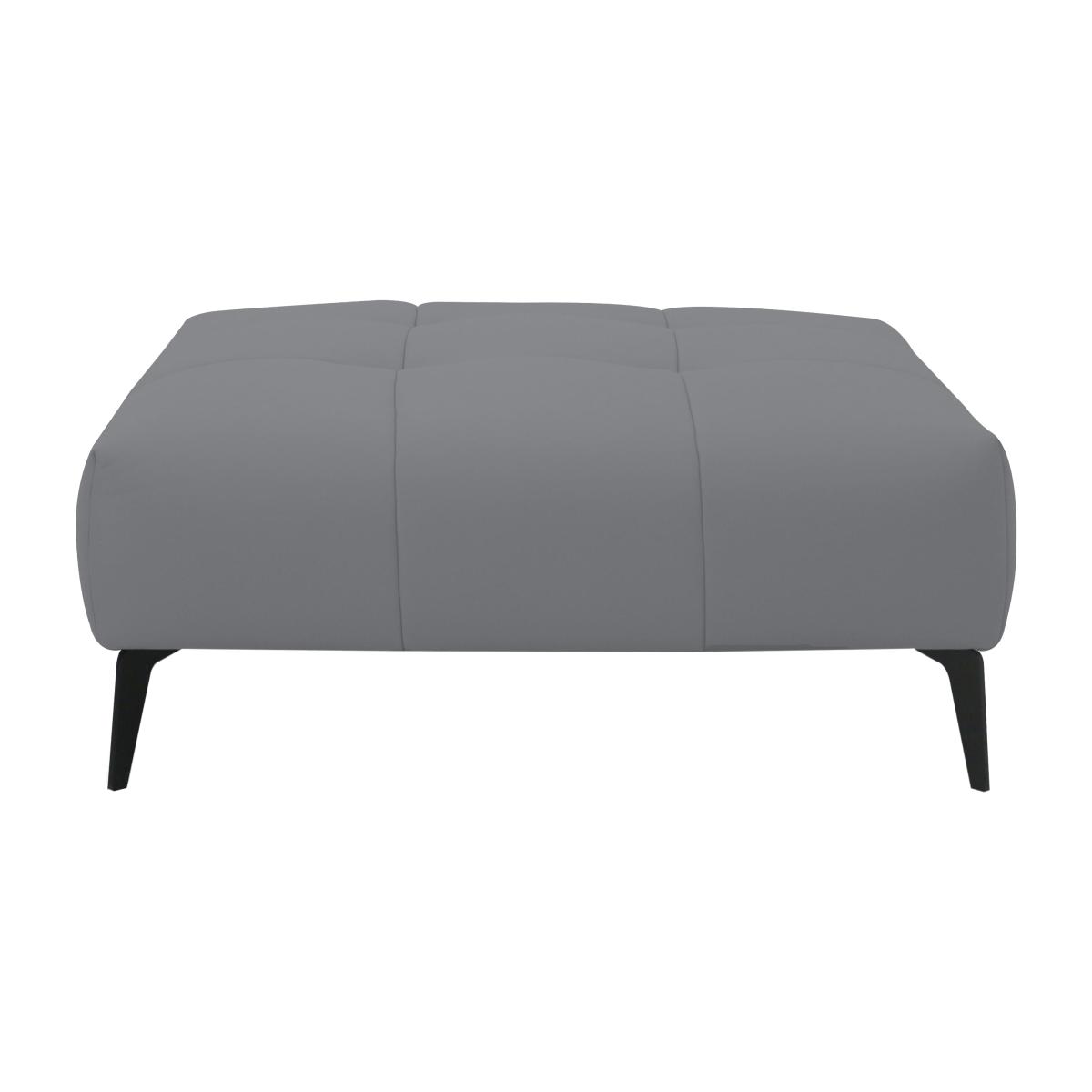 Domicil - Lawson Leather Footstool - NP Paloma Grey – image 1