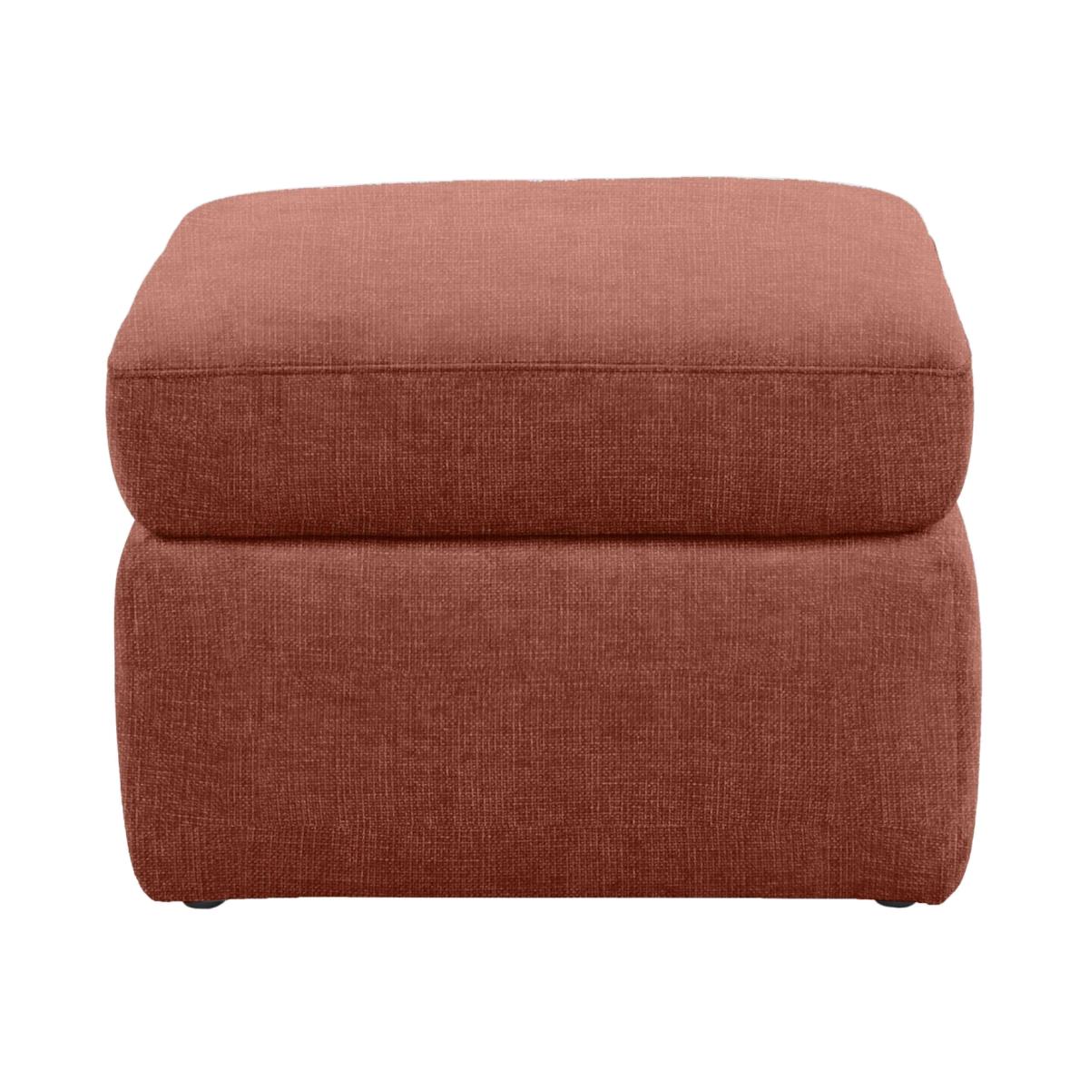 Berlin Fabric Storage Footstool - Red Maple