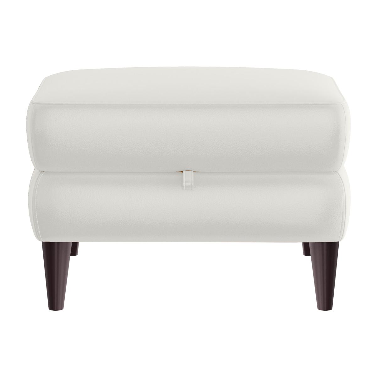 Compact Collection Klein BV Leather Storage Footstool - Frost – image 1