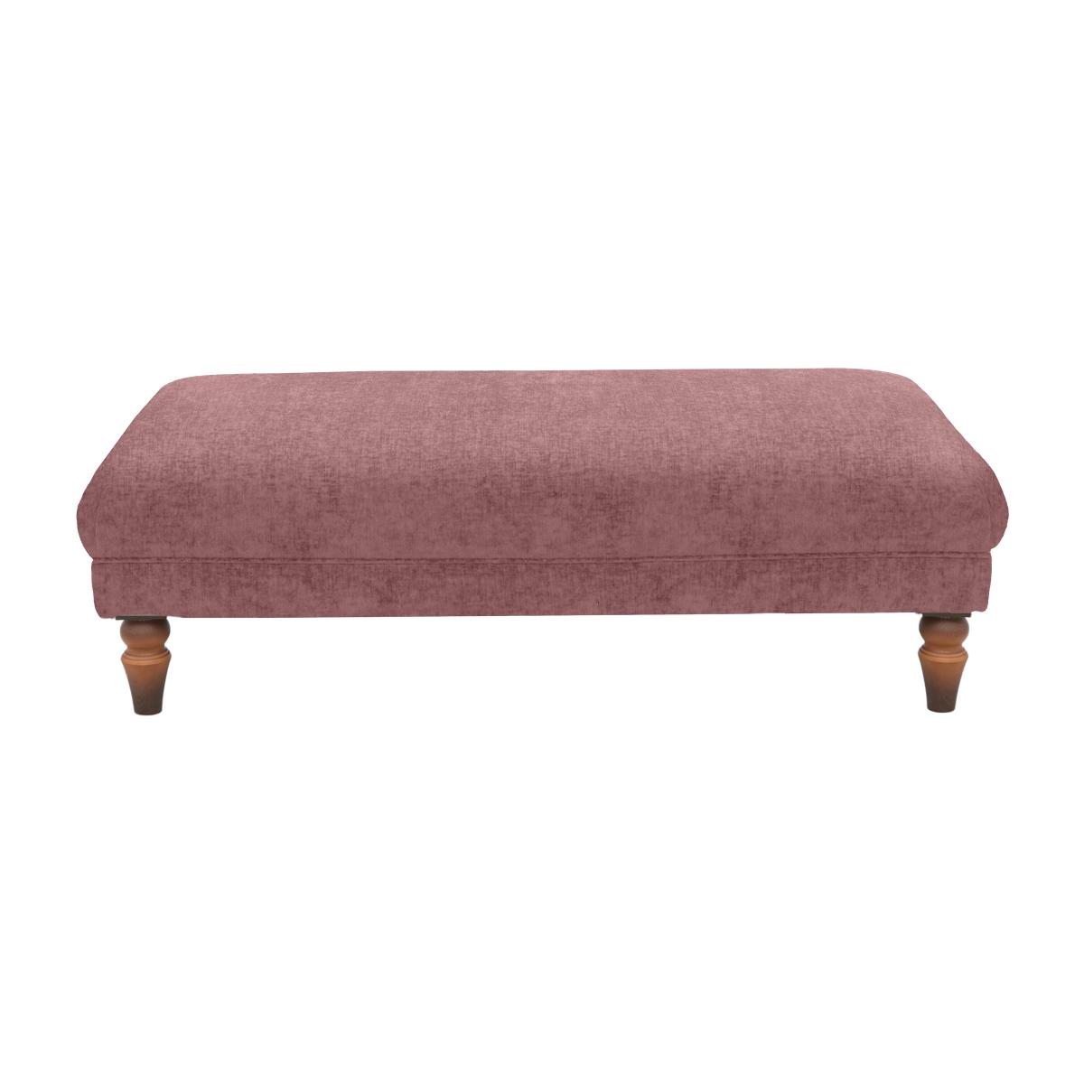 Boutique Chatterley Footstool - Bolero Mulberry with Walnut Feet – image 1