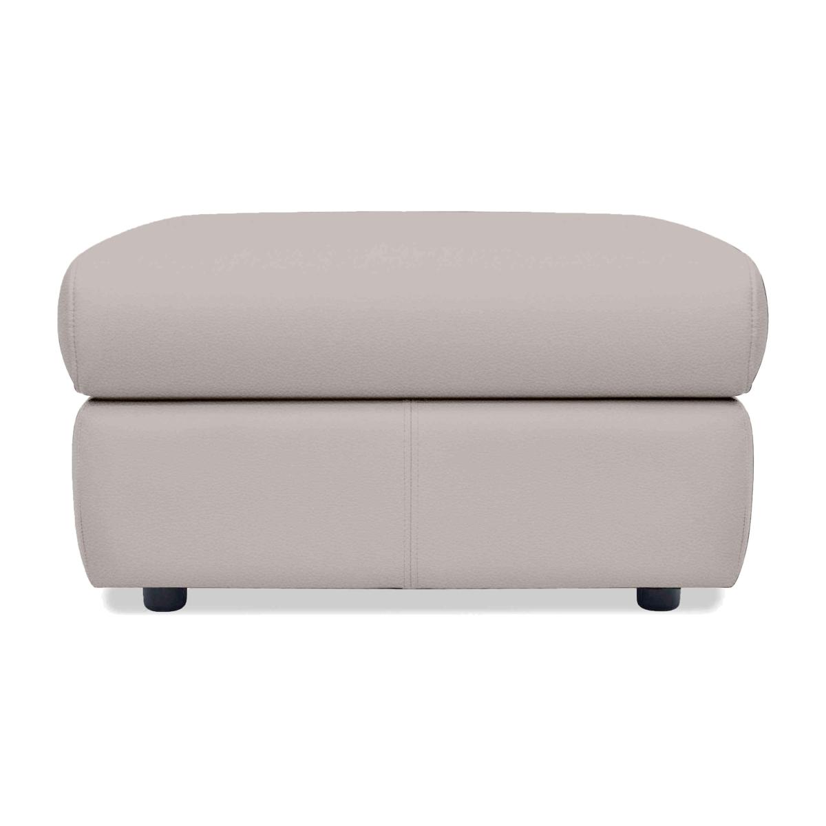 G Plan - Thornbury Leather Storage Footstool - Cambridge Chalk – image 1