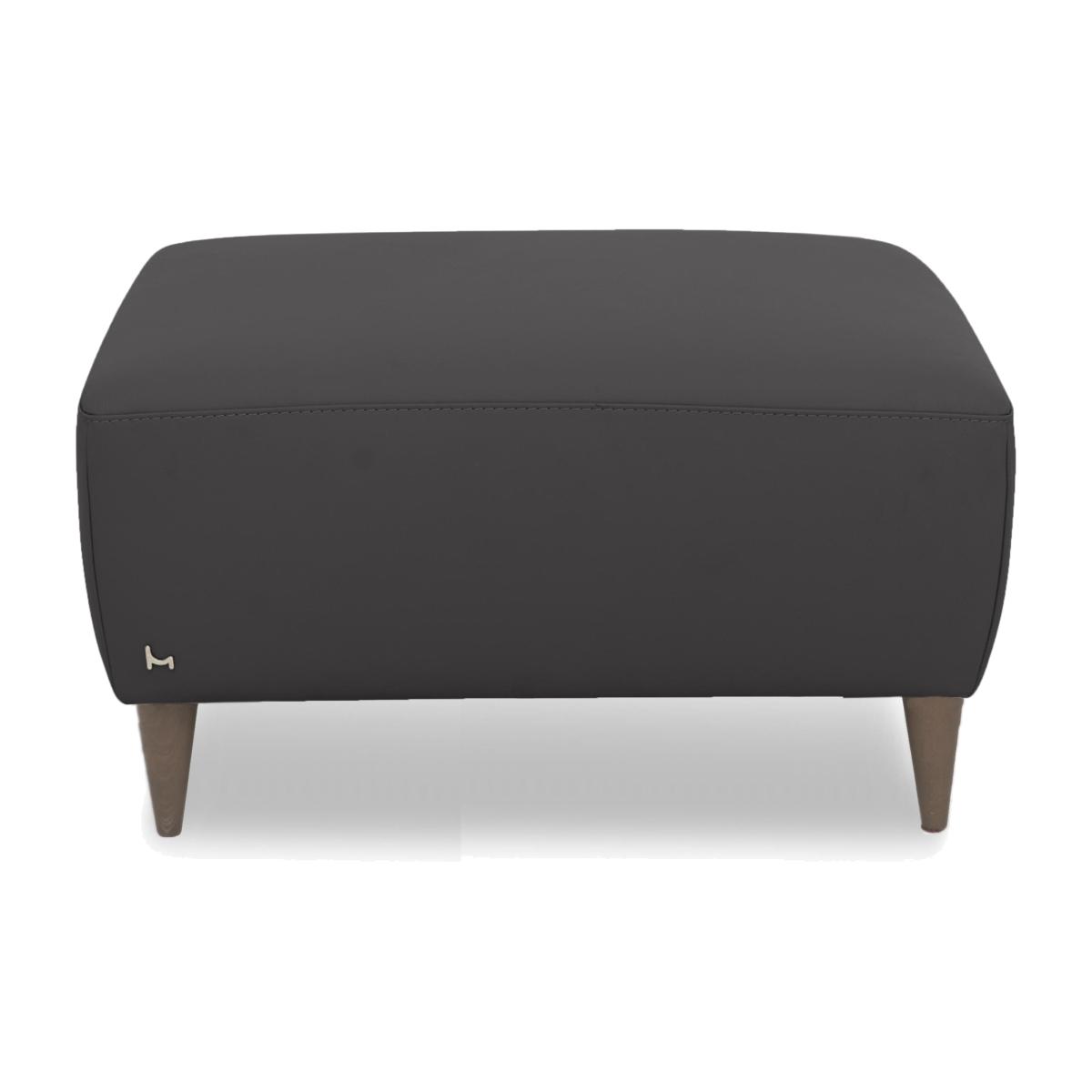 Nicoletti Italia - Milano Leather Footstool - Dali Grigio – image 1