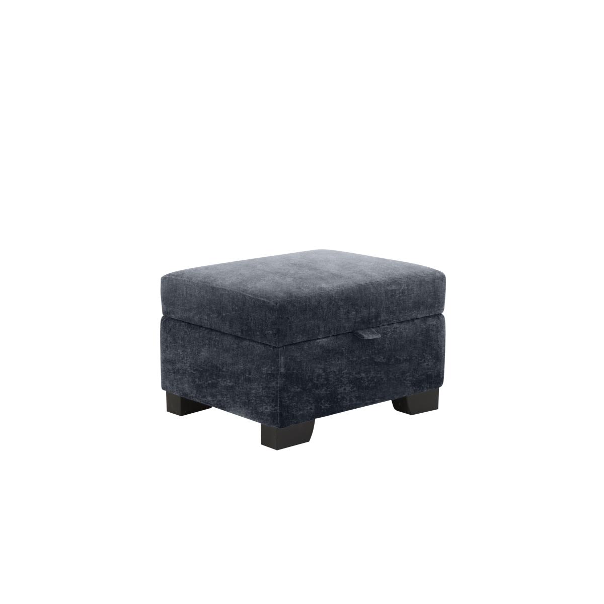 Boutique Splendour Storage Footstool - Meridian Truffle with Antique Feet – image 2