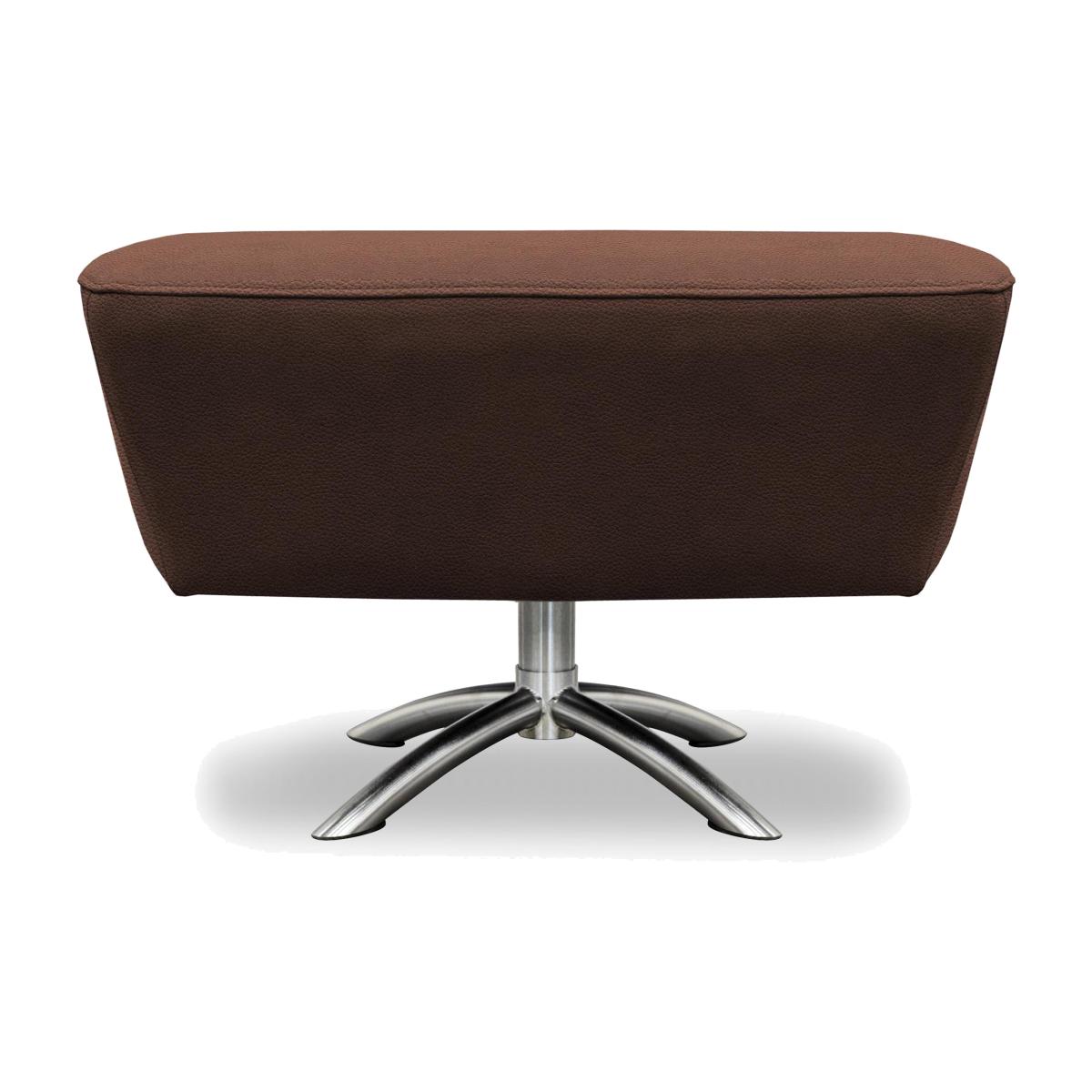 G Plan - Arlo Leather Swivel Footstool - Capri Oak