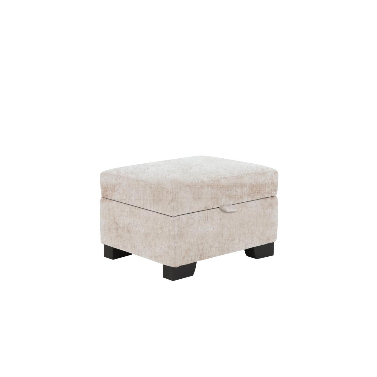Boutique Lavish Storage Footstool - Alexandra Grey – image 2