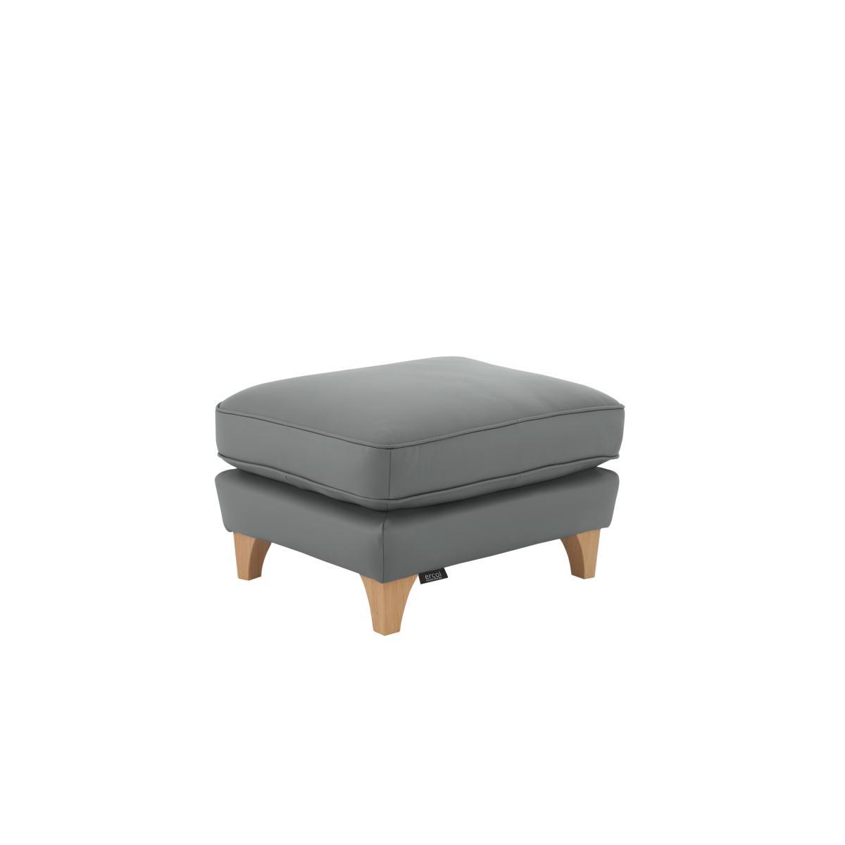 Ercol - Enna Leather Footstool - Brown – image 4