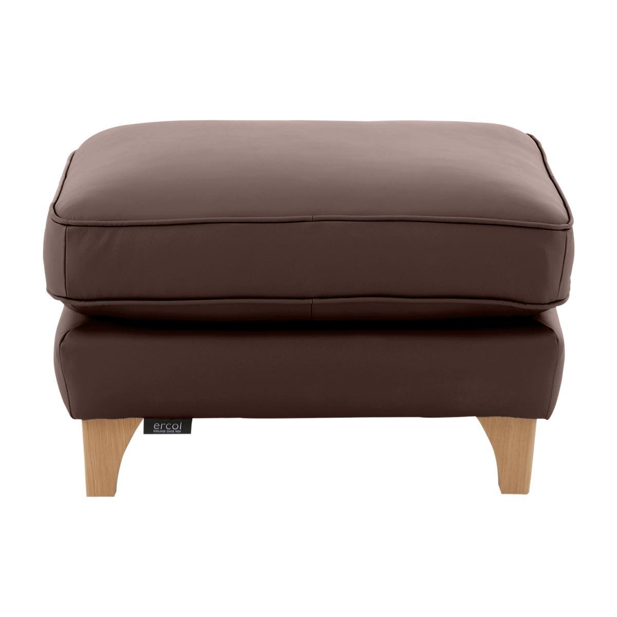 Ercol - Enna Leather Footstool - Brown – image 1