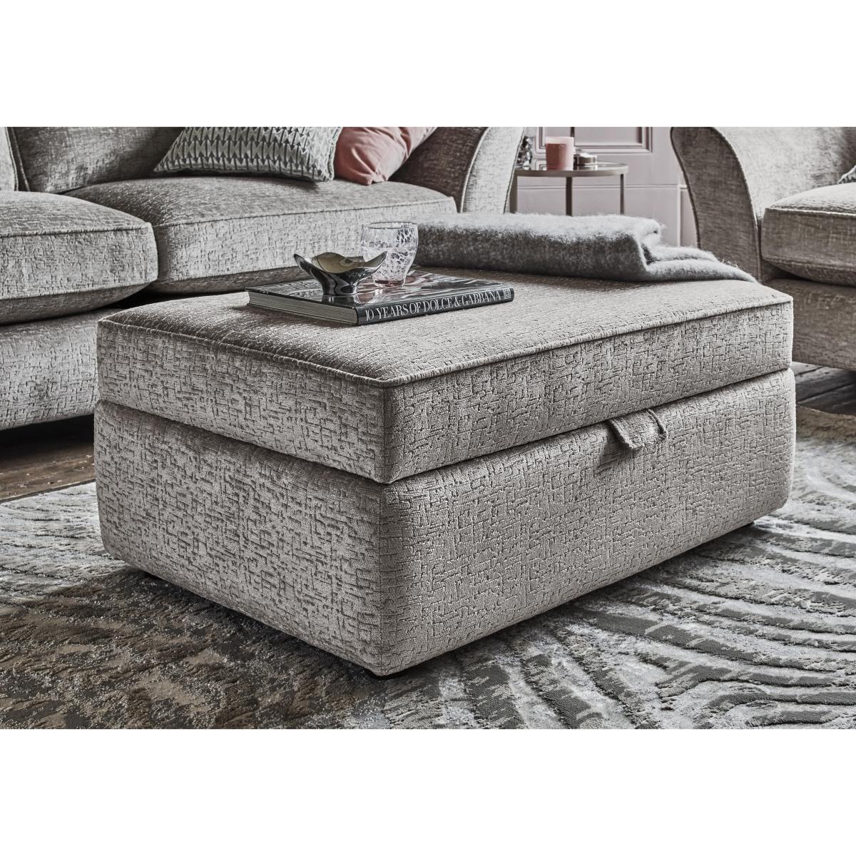 Sasha Large Storage Footstool - Brown – image 2
