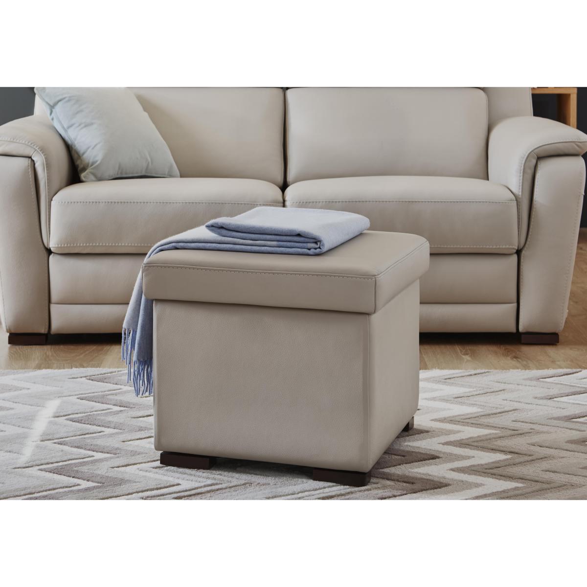 Nicoletti - Matera Leather Tray Storage Footstool – image 3
