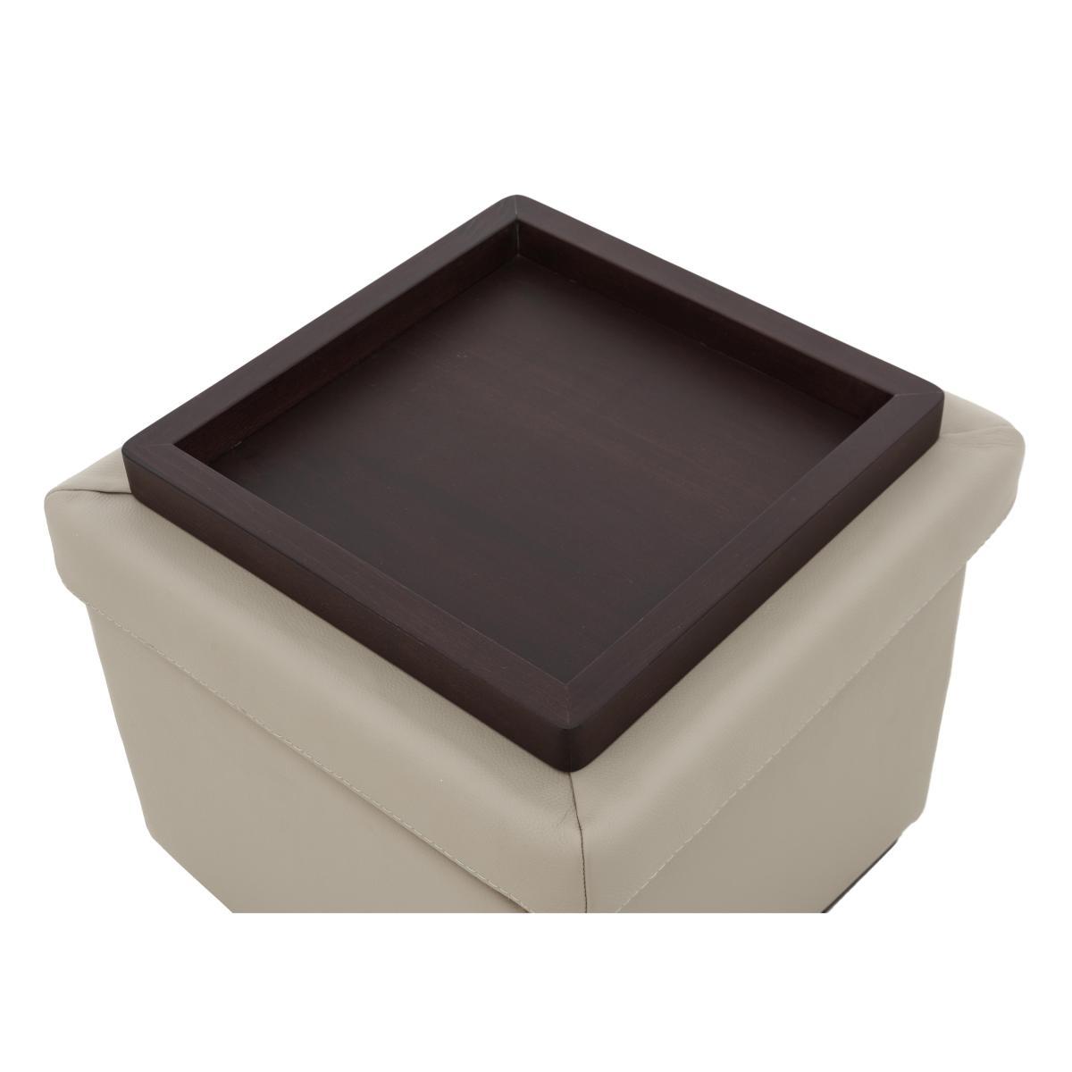 Nicoletti - Matera Leather Tray Storage Footstool – image 6