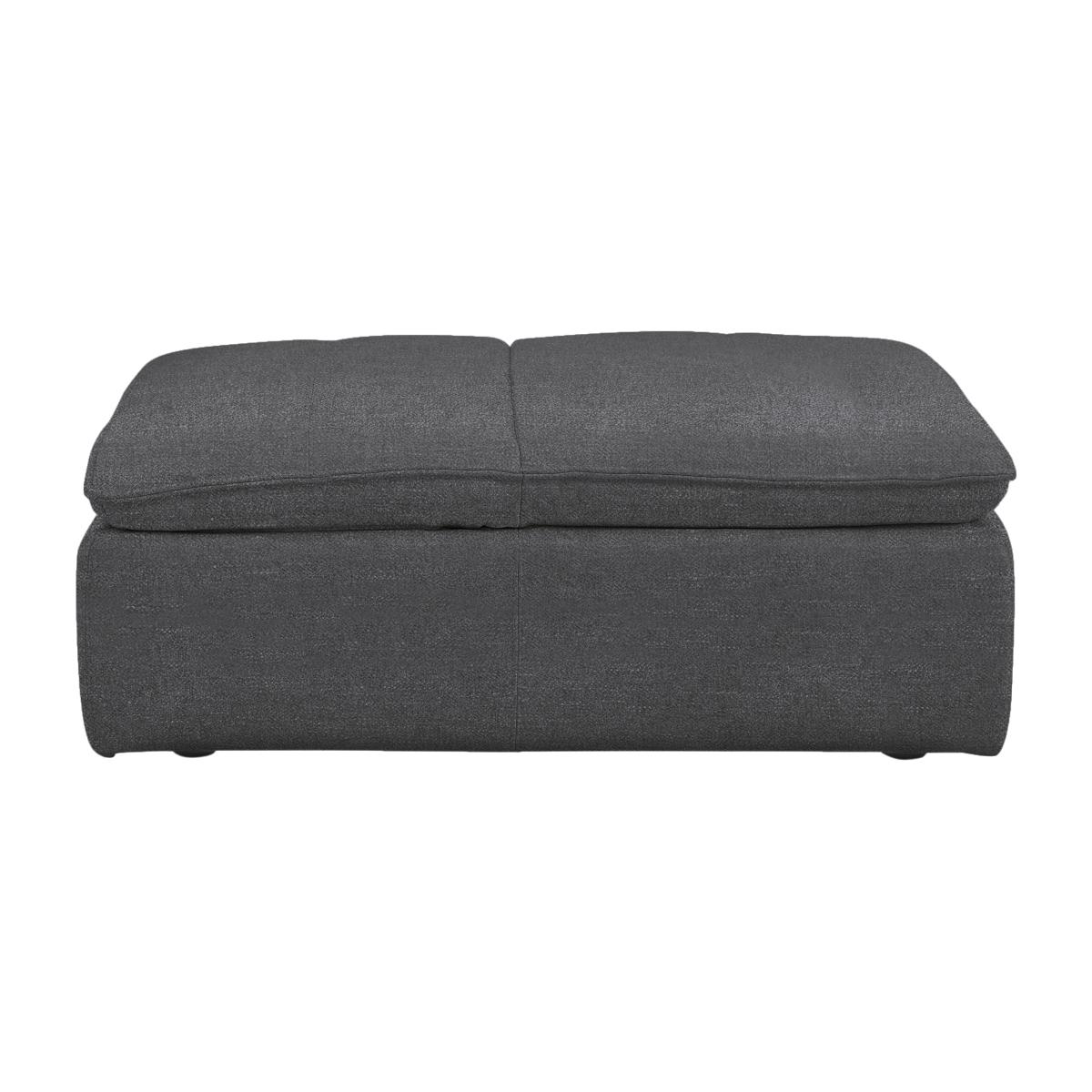 Starlight Express Fabric Storage Chair Footstool - R39 Charcoal – image 1