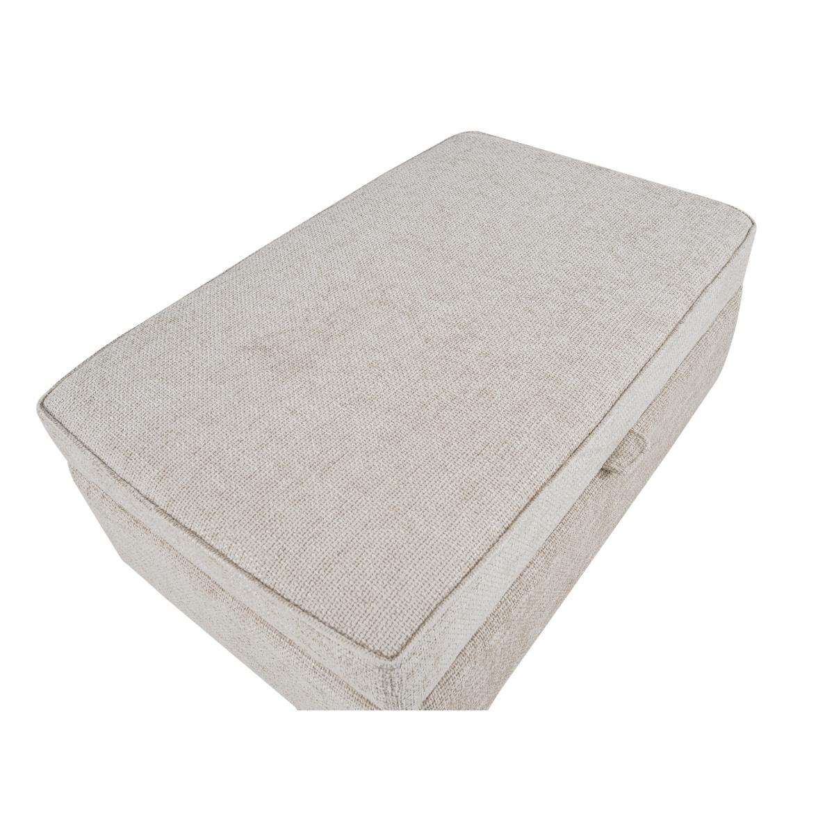 Oyster Bay Fabric Storage Stool - Grey – image 4
