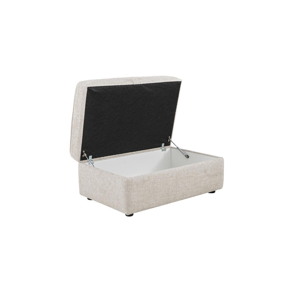 Oyster Bay Fabric Storage Stool - Grey – image 7