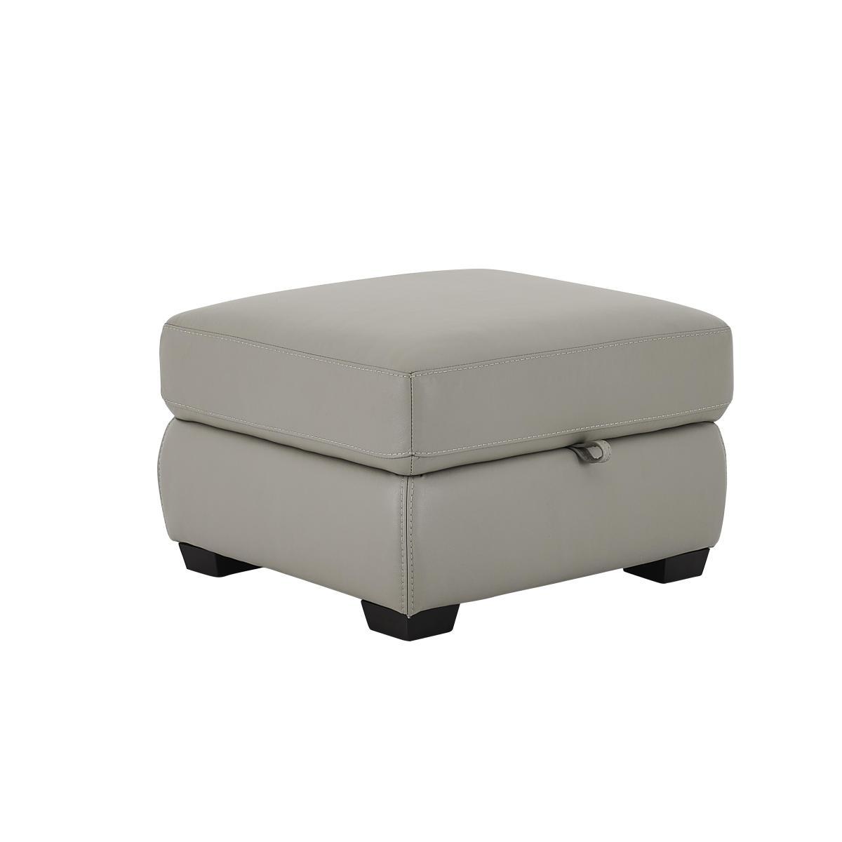 Compact Collection Midi Leather Footstool- World of Leather – image 3