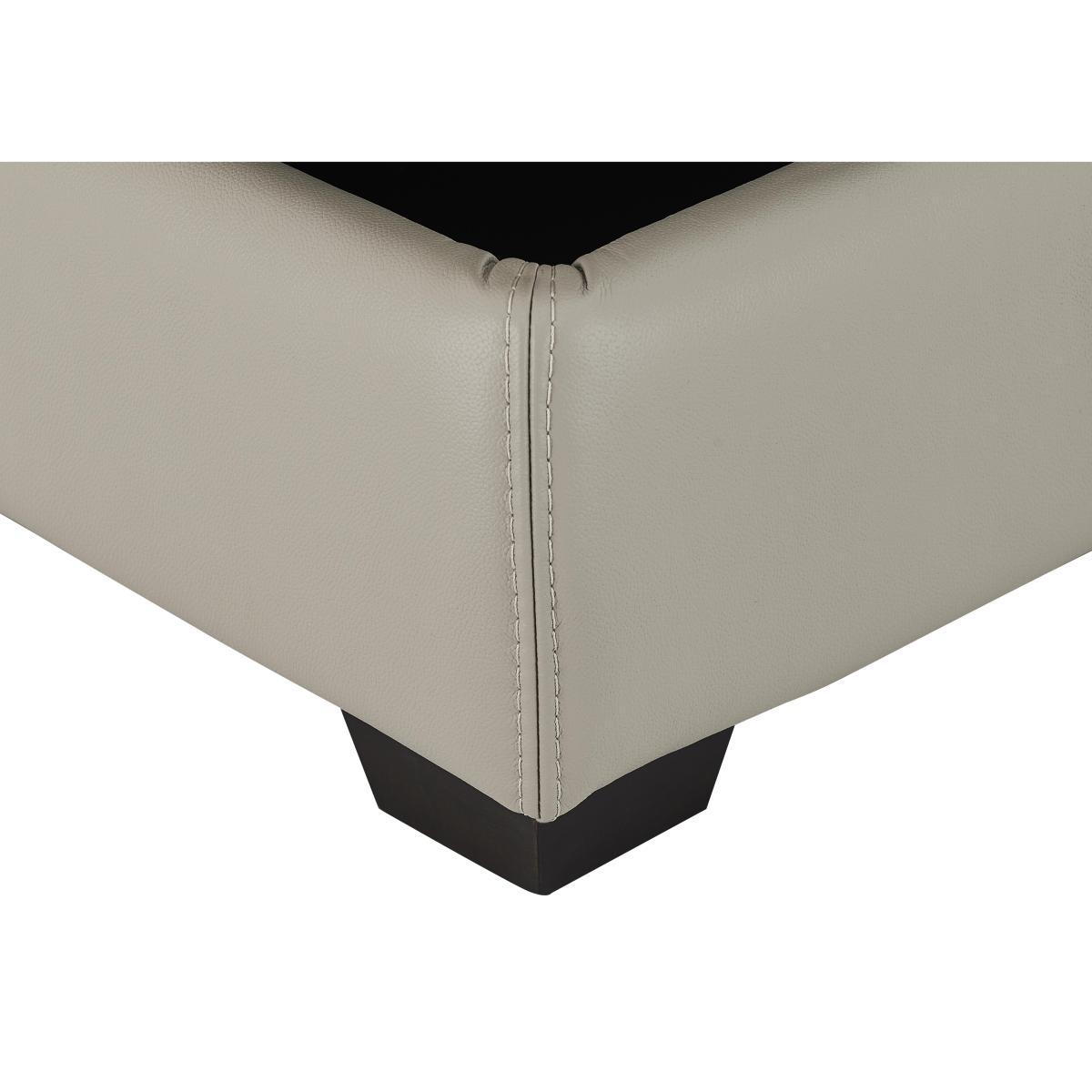 Compact Collection Midi Leather Footstool- World of Leather – image 7