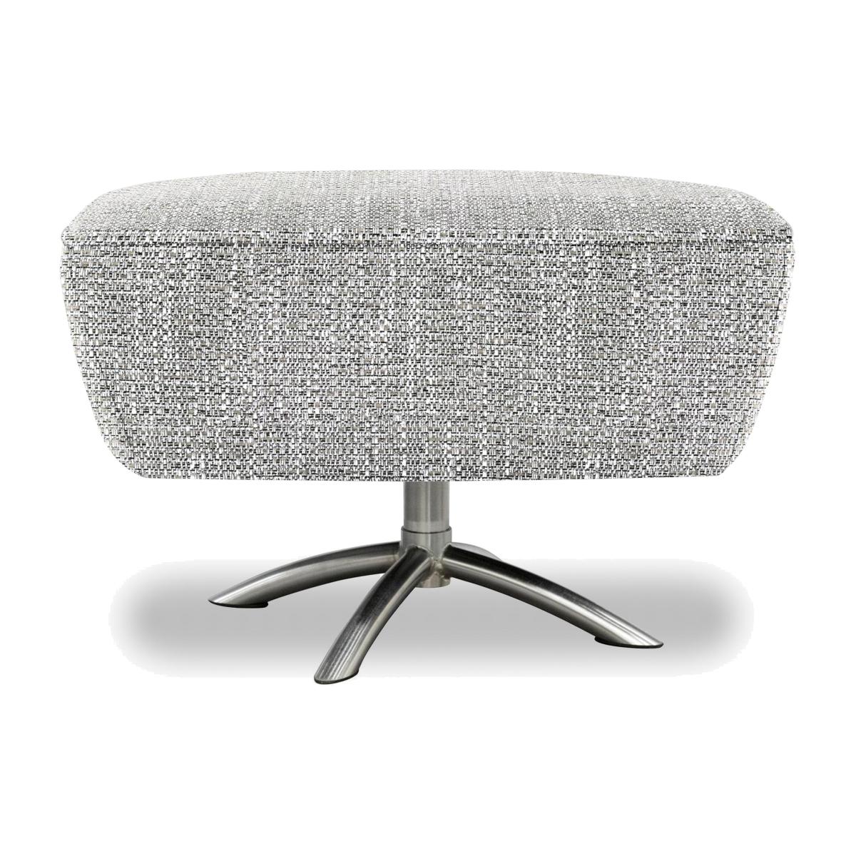 G Plan - Arlo Fabric Swivel Footstool - Libby Cloud – image 1