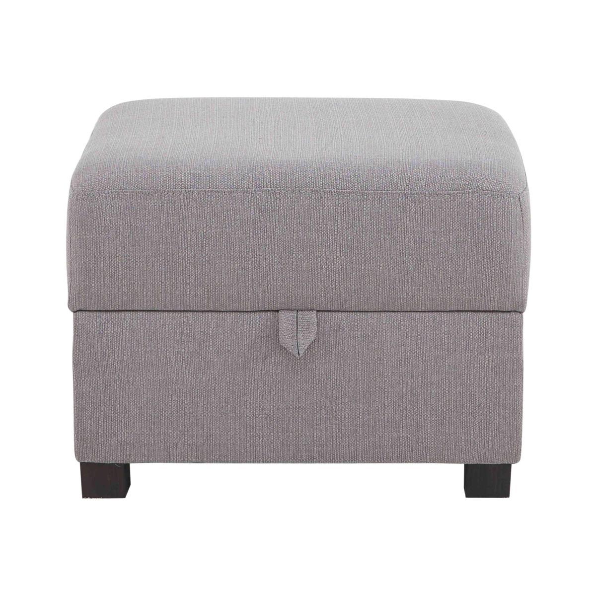 Darcey Fabric Storage Footstool - Limited Stock Available! - Grey
