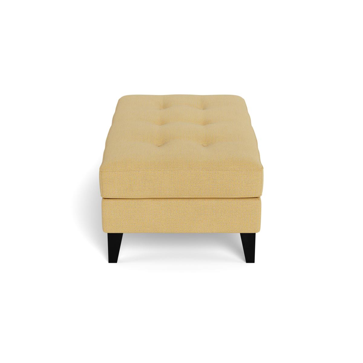 Heal's Mistral Footstool Tejo Recycled Ochre Natural Feet – image 3