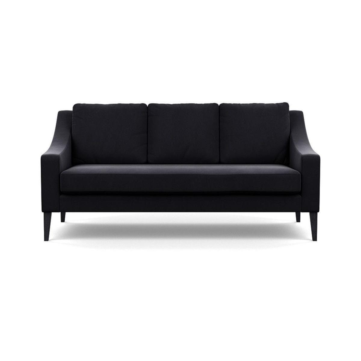 Heal's Eton Footstool Smart Linen Mix Silver Black Feet - Heal's UK Furniture – image 18