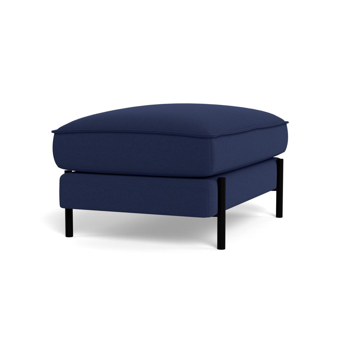 Heal's Tortona Footstool Melton Wool New Navy - Heal's UK Furniture – image 2